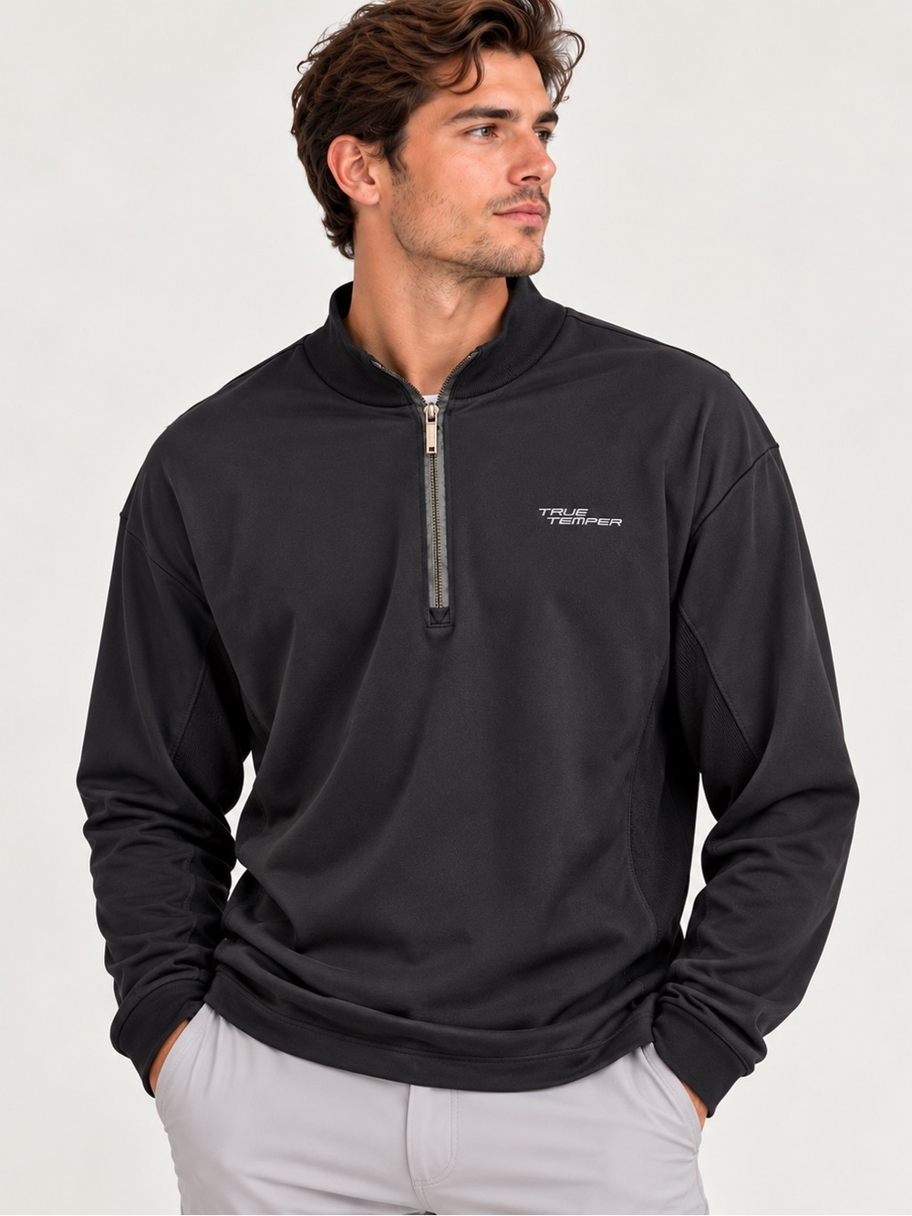 Greyson True Temper Project X Men’s XXL Black Golf Quarter Zip Pullover